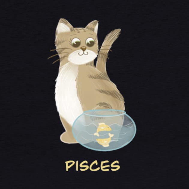 Pisces cat zodiac sign by AbbyCatAtelier